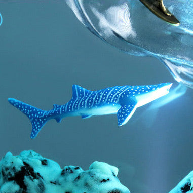 Wave Surfing Shark Resin Lamp