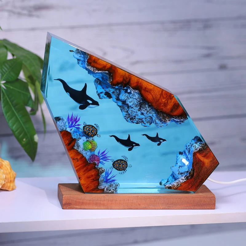 Orcas Underwater Resin Table Light