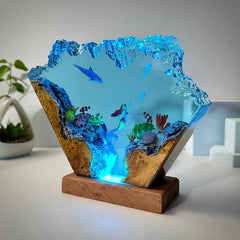 Bright Seabed Resin Table Lamp