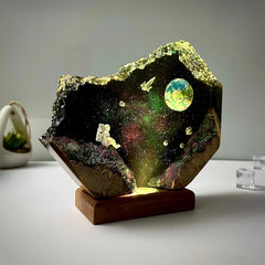 Floating in Space Resin Table Lamp
