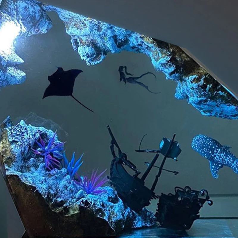 Beatufiul Seabed Resin Table Lamp