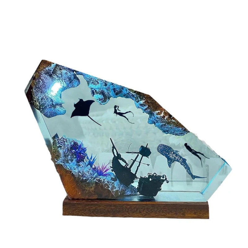Beatufiul Seabed Resin Table Lamp