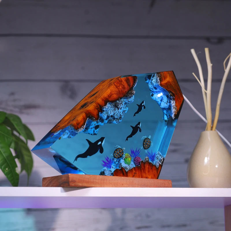 Orcas Underwater Resin Table Light