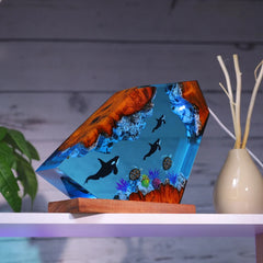 Orcas Underwater Resin Table Light