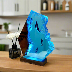 Swimming Up Resin Table Lamp