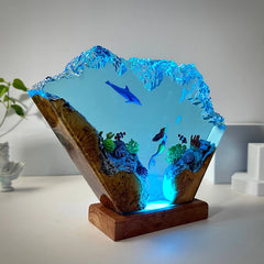 Bright Seabed Resin Table Lamp