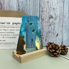 Trapezoid Turtles Underwater Resin Table Light