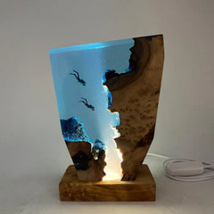 Ocean Sea Diving Resin Table Light