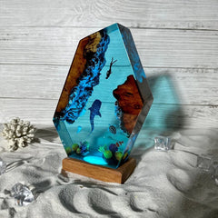 Mariana Trench Resin Table Lamp