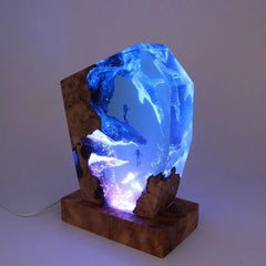 Large Whale Shark Resin Table Lamp