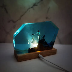 Pirate Ship Underwater Resin Table Light