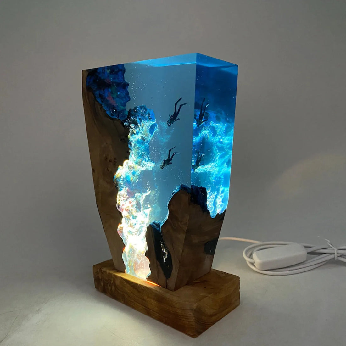 Ocean Sea Diving Resin Table Light