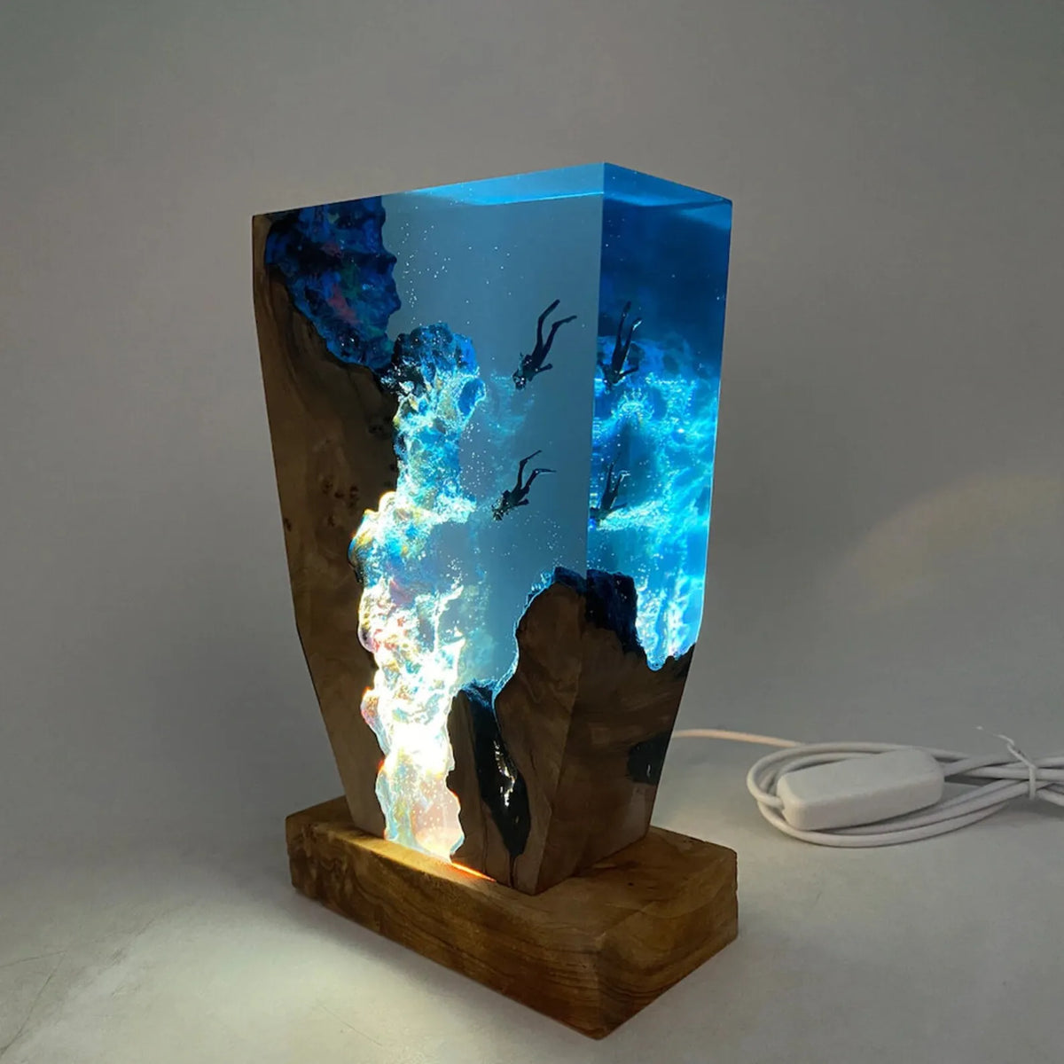 Ocean Sea Diving Resin Table Light