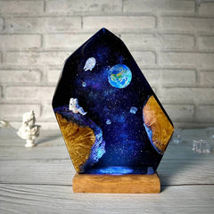 Moonrocks Resin Table Lamp