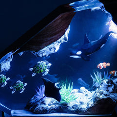Orca Seabed Resin Table Lamp