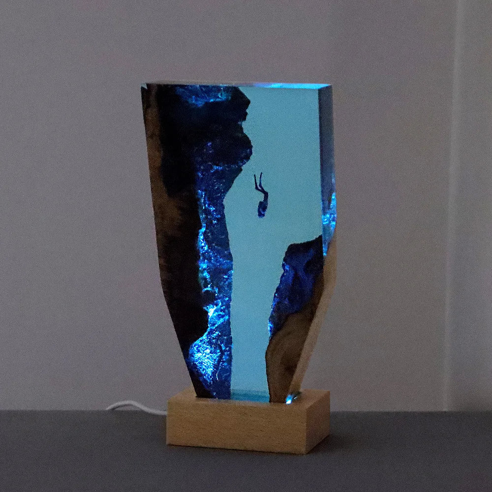 Deep Sea Diving Underwater Resin Table Light
