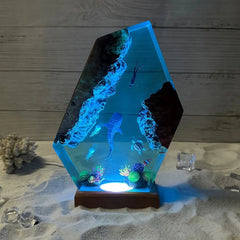 Mariana Trench Resin Table Lamp