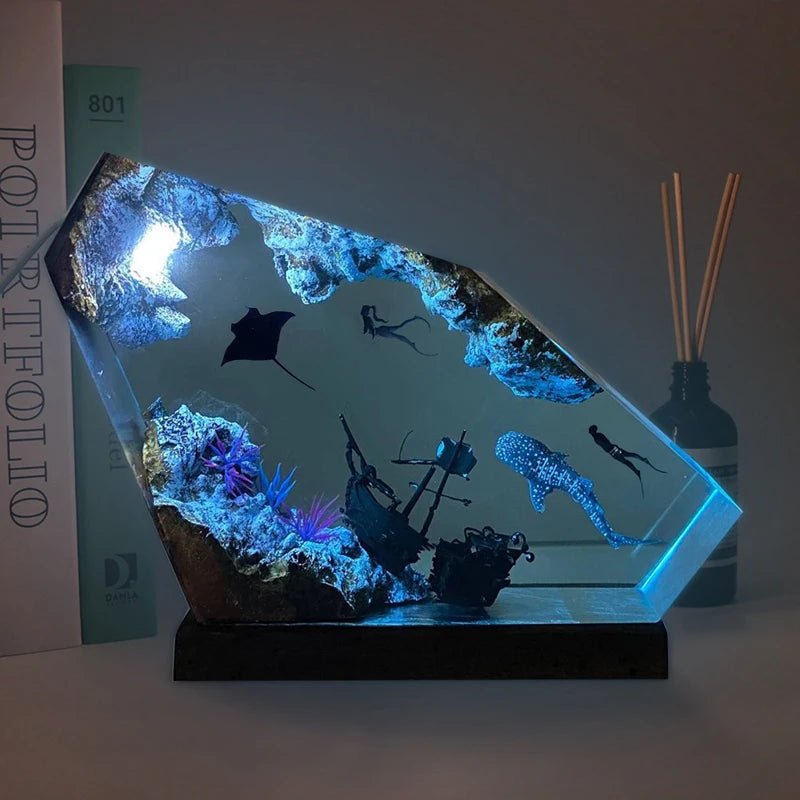 Beatufiul Seabed Resin Table Lamp