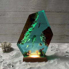 Mariana Trench Resin Table Lamp