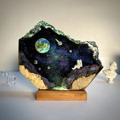 Floating in Space Resin Table Lamp