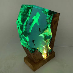 Large Whale Shark Resin Table Lamp