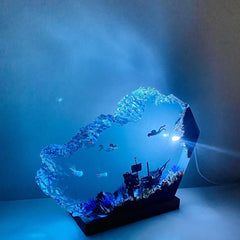 Mermaid Resin Night Light Little Mermaid & Human