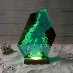 Mariana Trench Resin Table Lamp
